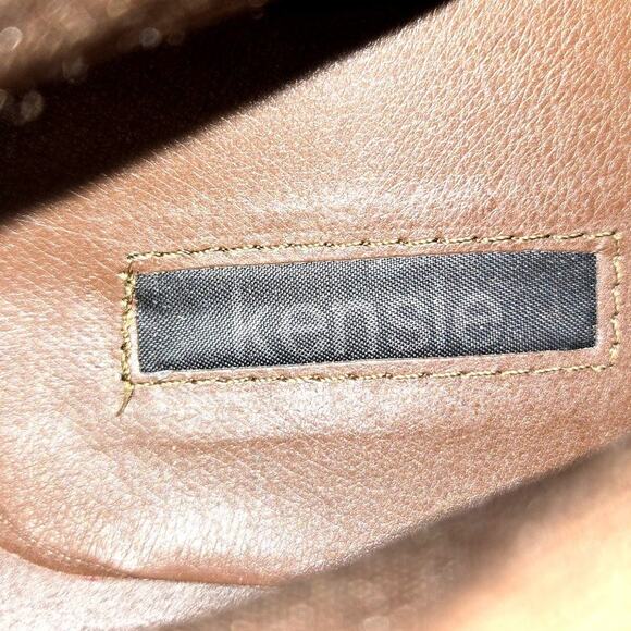 Kensie 9.5 Brown Leather Women's Knee Length Western Riding Boots Shoes 9 1/2 - Picture 6 of 8